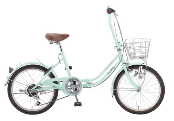 しろきや自転車館 20ポプティ6S DX 20-6FDDZC-TP アクアマリン 20