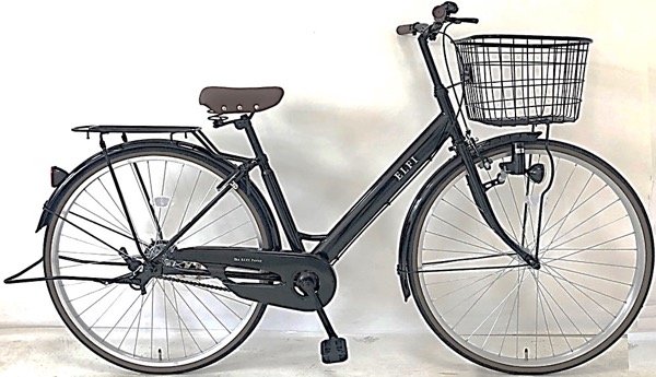 【新車ジモティ特別価格】エルフィ　27インチ　 LEDブロックダイナモ  変速なし　フレンチグレイ 新車ジモティ特別価格】 エルフィ 27インチ LEDブロックダイナモ 変速